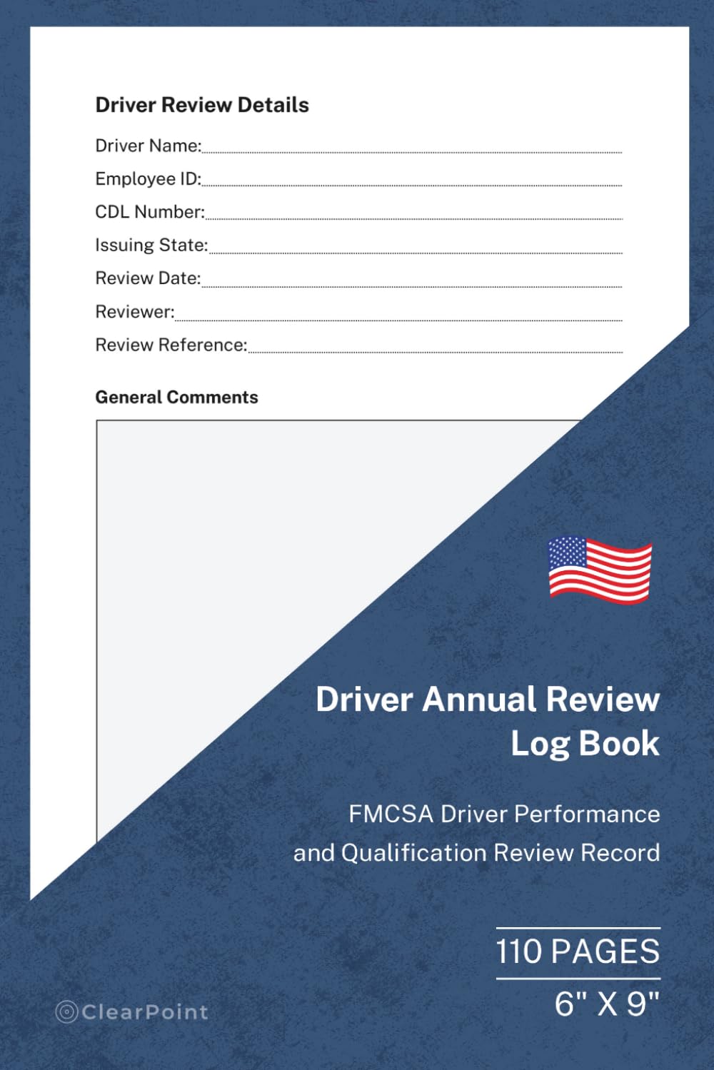 Driver Annual Review Log Book: FMCSA Driver Performance and Qualification Review Record | 110 Pages | 6 × 9 Format: Record annual driver reviews,... qualifications and support FMCSA compliance. baixar o livro de graça