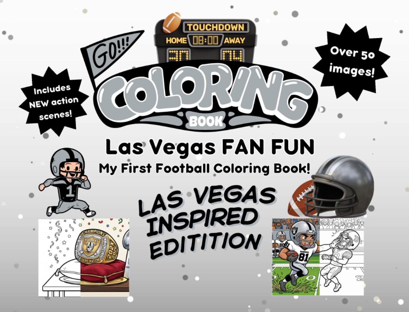 ler totalmente Las Vegas Fan Fun: My First Football Coloring Book: A Cute Sports Activity Book for Kids Ages 4-8 (Las Vegas Edition) (Gridiron City Fun)