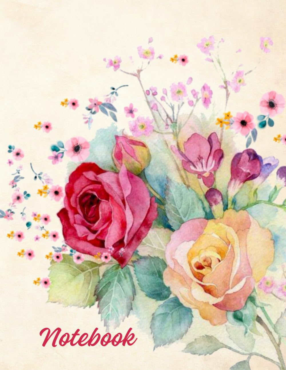 Watercolor Bouquet of Flowers: Notebook baixar livro de graça