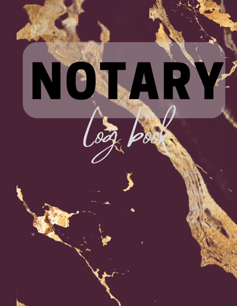 ler totalmente Notary Log Book: Notary Records All State Public Record Book | Record Notarial Acts with Easy | Marble Purple Cover