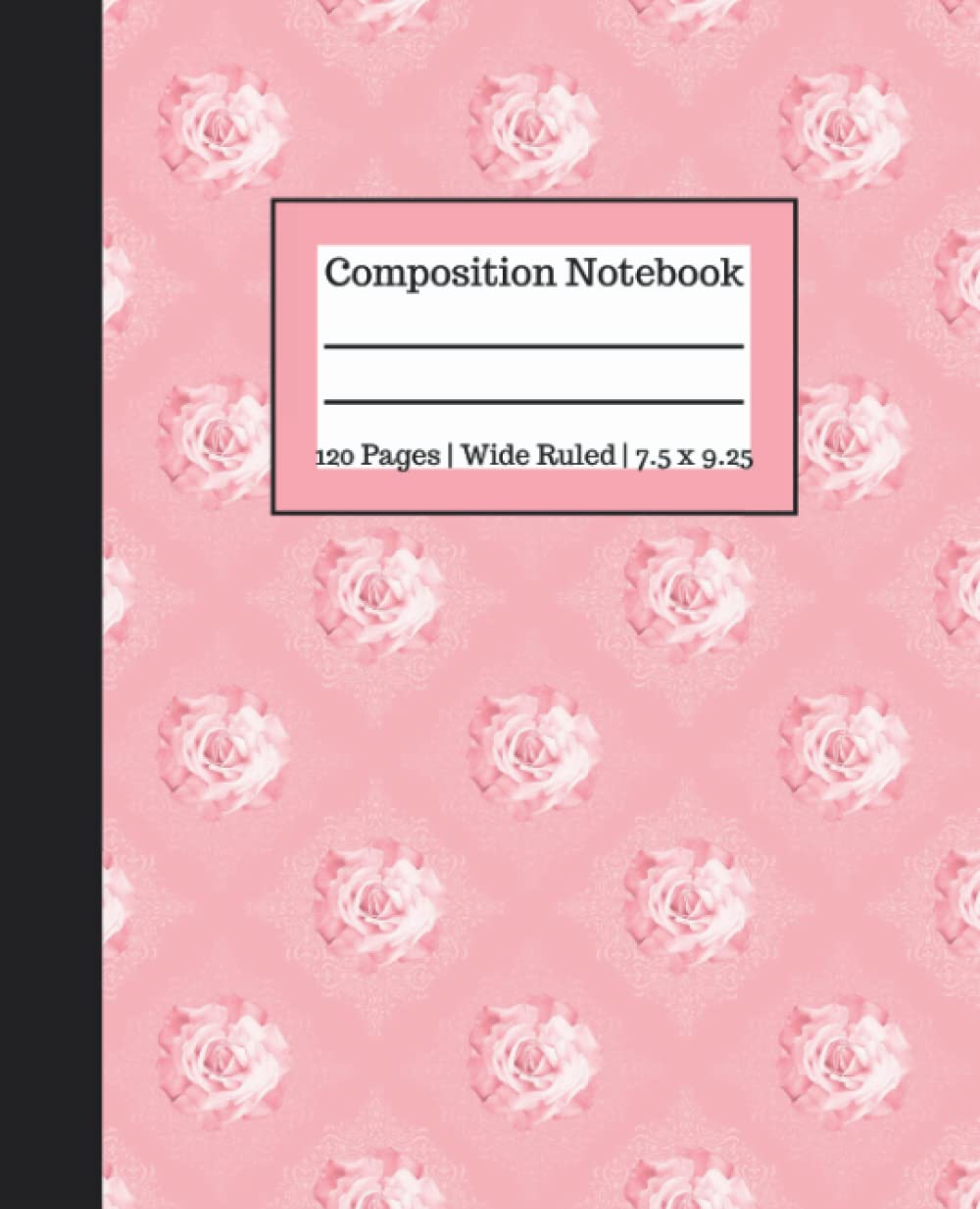 ler totalmente Wide Ruled Composition Notebook: Beautiful blush roses | Vintage aesthetic cover | Cute composition notebook for teens