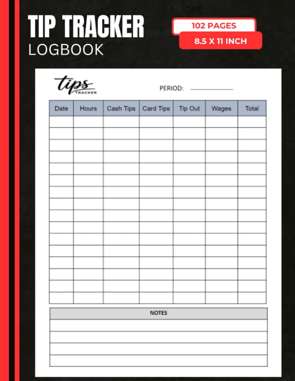 Tip Tracker Logbook: A Comprehensive Tips Record Book for Servers, Waitress and Bartenders baixar livro de graça