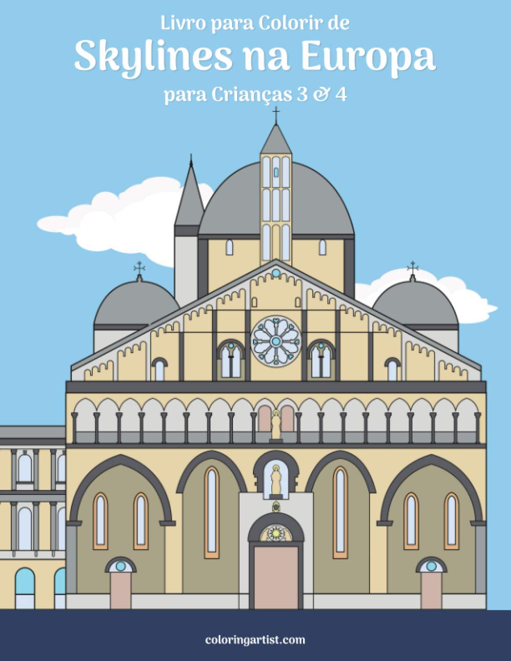 Livro para Colorir de Skylines na Europa para Crianças 3 & 4 baixar o livro de graça