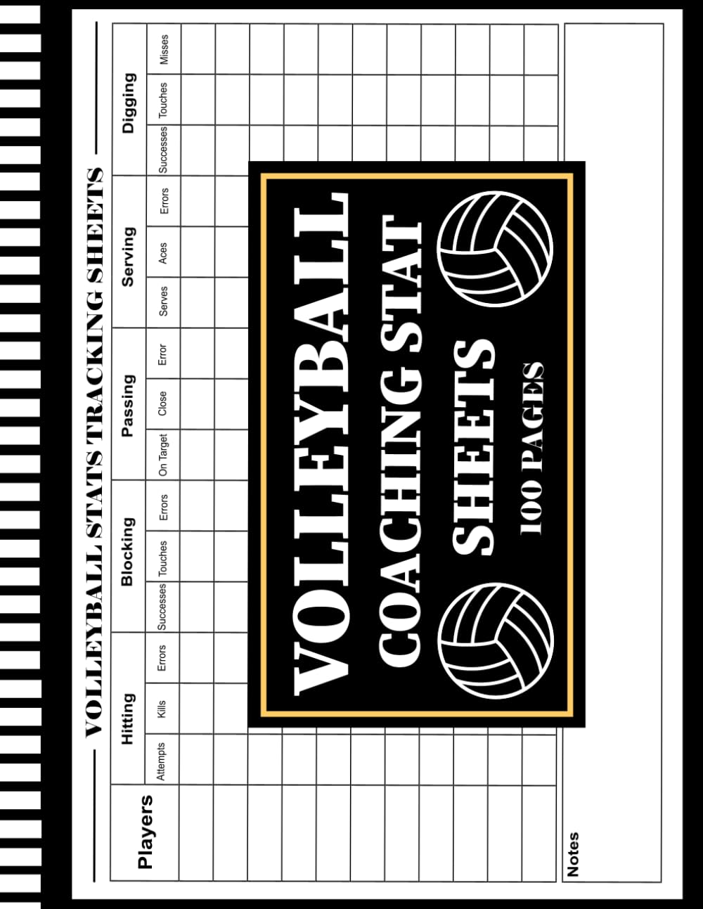 capítulo por capítulo baixar Volleyball Coaching Stat Sheets: Volleyball Stat Book for Tracking Player Performance | Record Stats for Matches and Practices | Perfect for Coaches and Athletes