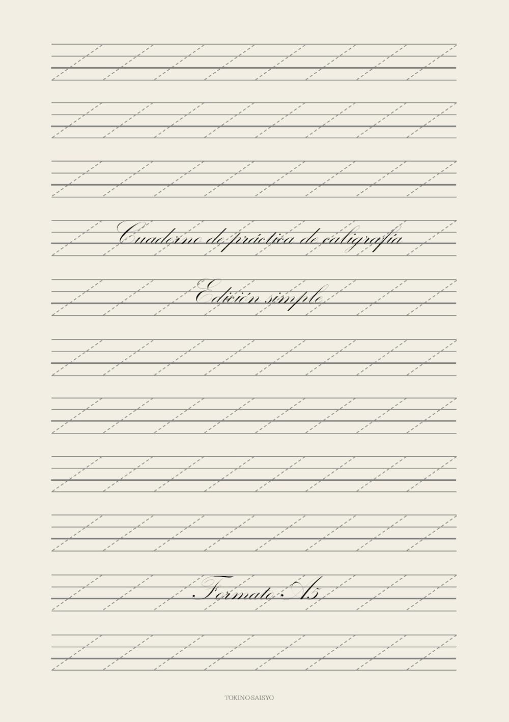 ler totalmente Cuaderno de práctica de caligrafía Edición simple– Formato A5 (Spanish Edition)