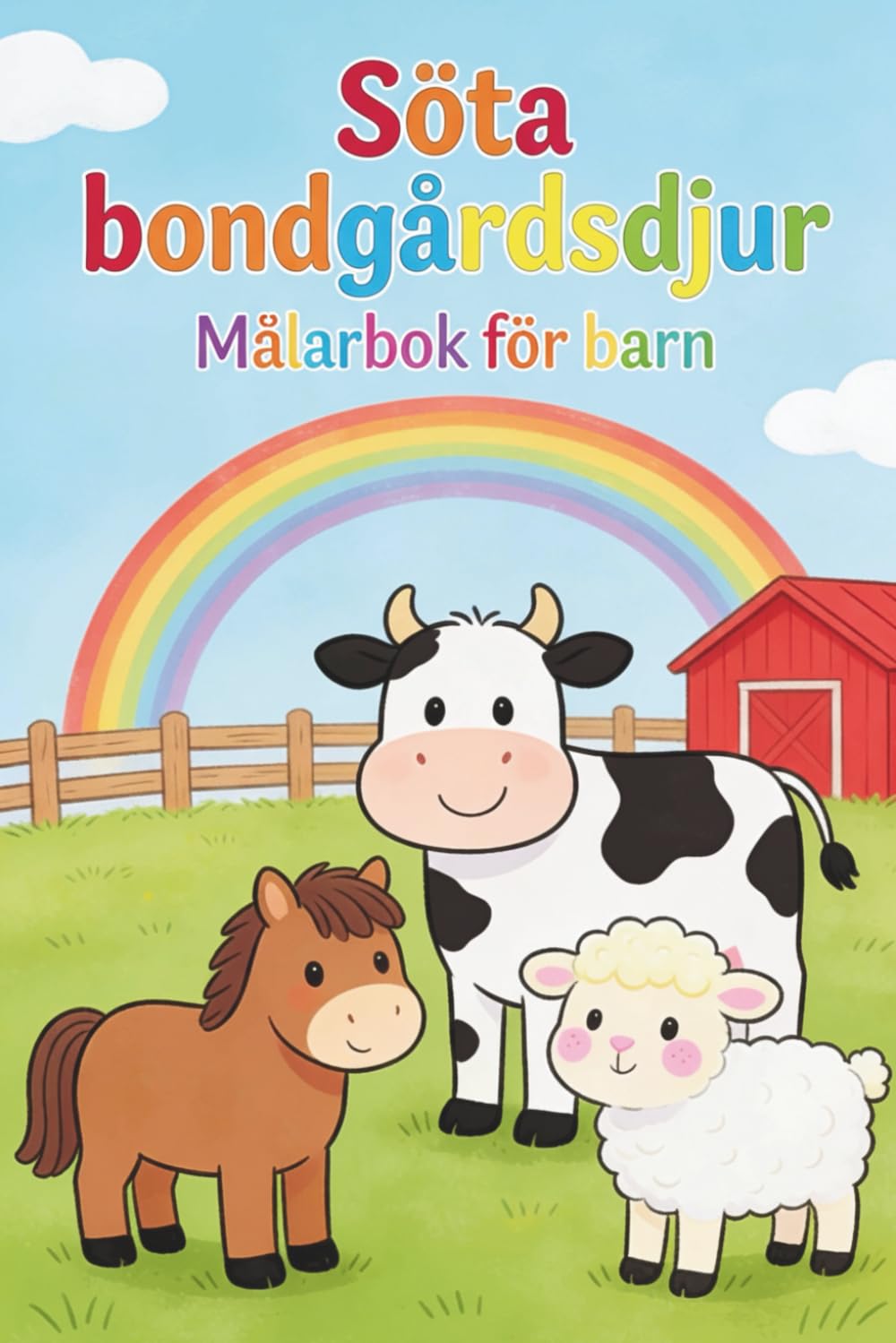 ler totalmente Söta bondgårdsdjur – Målarbok för barn (Swedish Edition)
