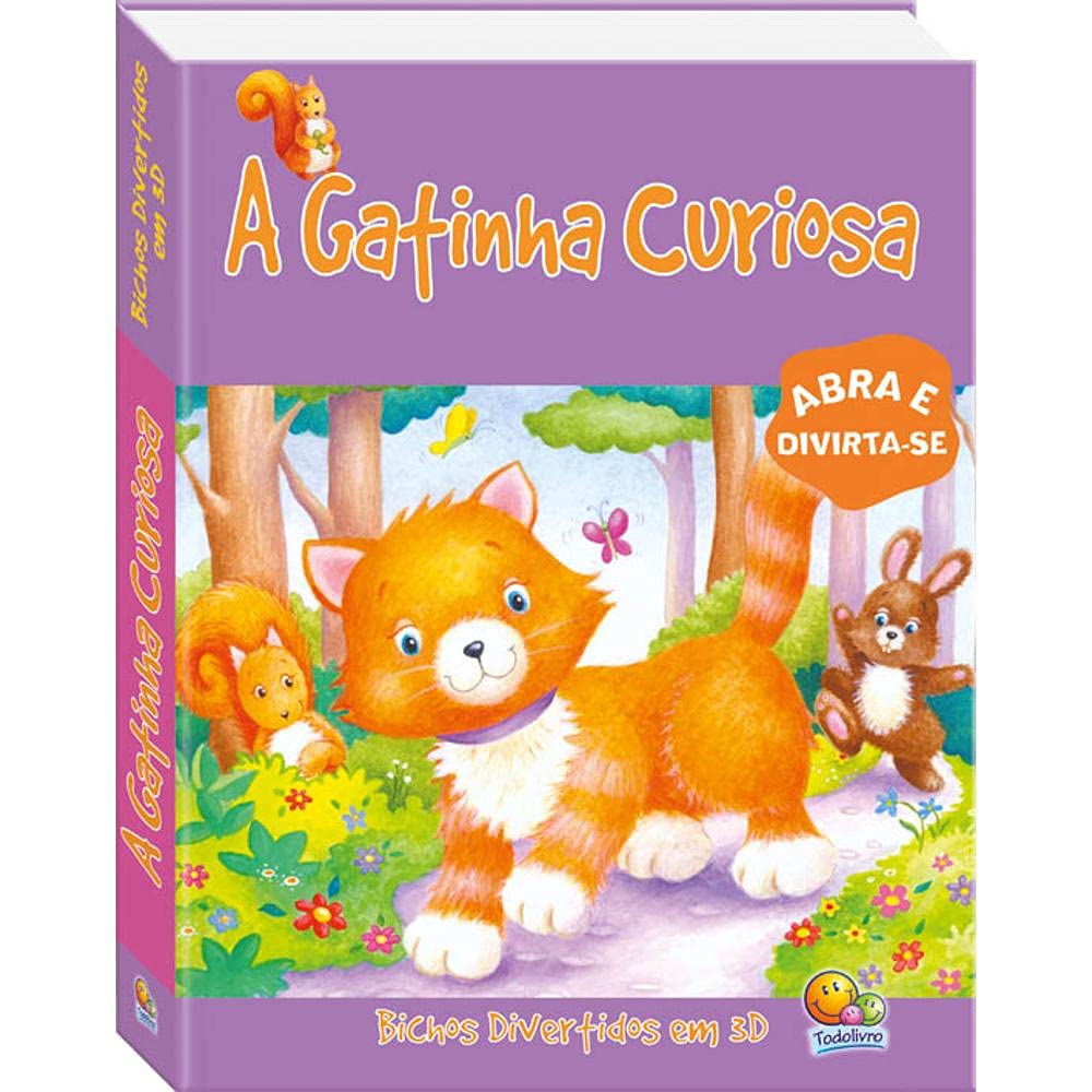 Bichos Divertidos em 3D: Gatinha Curiosa, A baixar o livro de graça