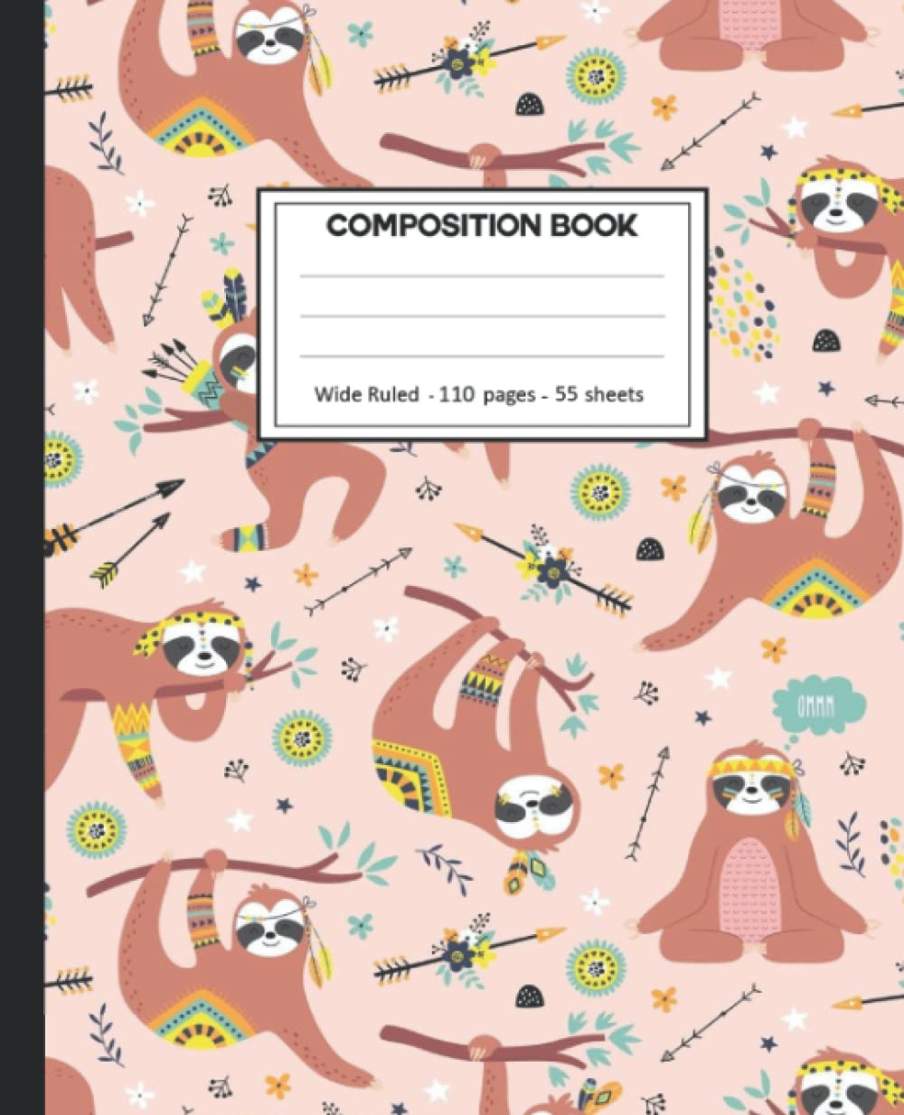 ler totalmente Composition Notebook: Wide Ruled: 110+ Lined Pages Writing Journal: Sloths Theme.