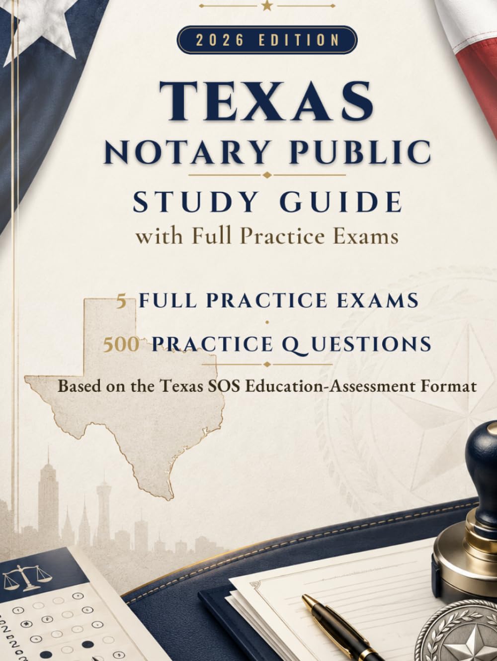 Texas Notary Public Study Guide with Full Practice Exams 2026 Edition: With 5 Practice Exams + 500 Practice Questions Based on the Texas SOS Education-Assessment Format (Texas Notary Public Handbook) baixar livro de graça