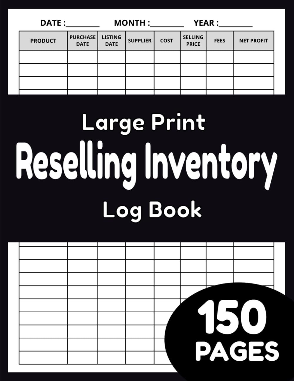 large Print Reselling Inventory Log Book: Simple Record Keeping for Online Resellers. Track Sales, Costs, and Profit Margins for Small Business, reseller and Personal Use. baixar o livro de graça