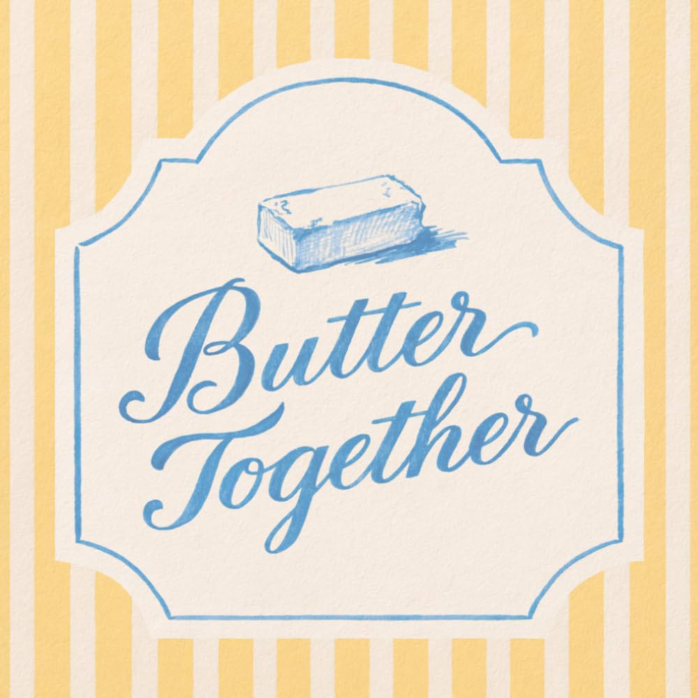 Butter Together: Farmhouse Bridal Shower Guest Book and Gift Log | Butter Yellow Stripe and Blue Crest Design | 8.5 x 8.5 Inch Sign In Book for Wishes, Advice and Memories baixar livro de graça