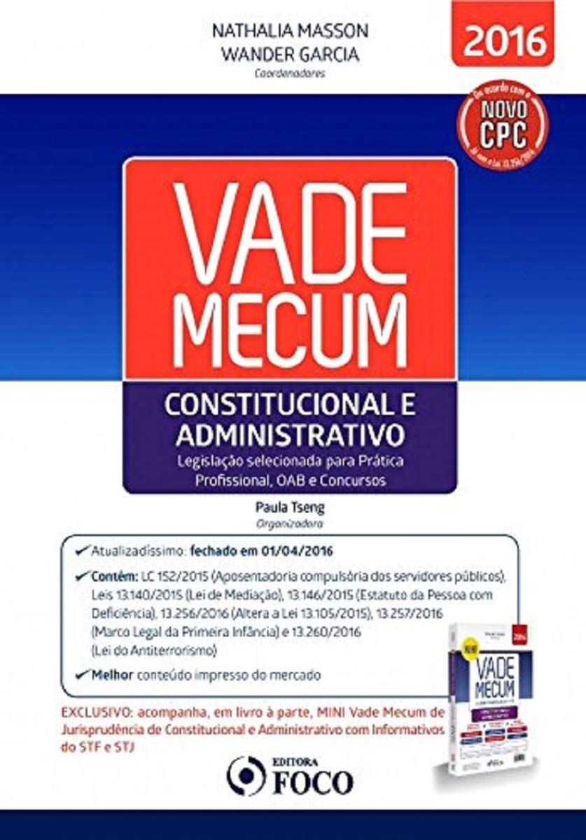 ler totalmente Vade Mecum Constitucional e Administrativo: Legislação Selecionada Para Prática Profissional, OAB e Concursos