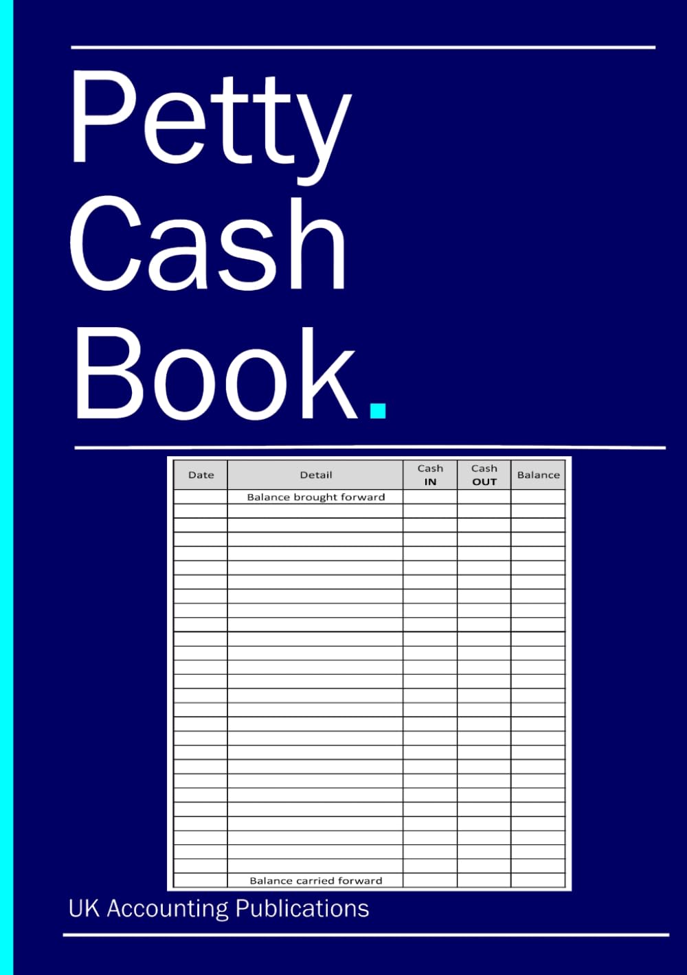 Petty Cash Book: Handy A5 size (14.8cm x 21 cm). For keeping track of cash used for business expenses. baixar livro de graça