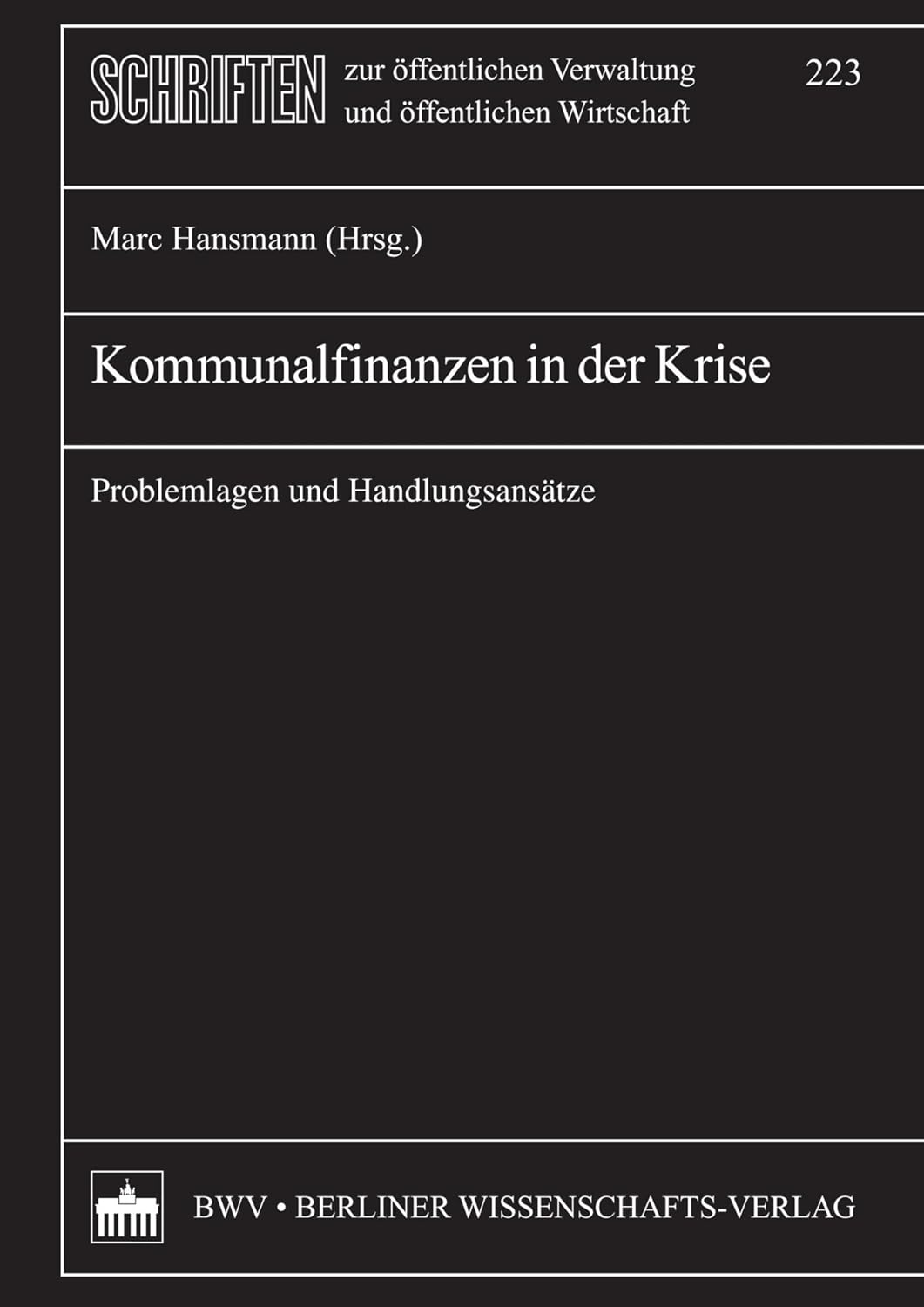 capítulo por capítulo baixar Kommunalfinanzen in der Krise: Problemlagen und Handlungsansätze (Schriften zur öffentlichen Verwaltung und öffentlichen Wirtschaft 223) (German Edition)