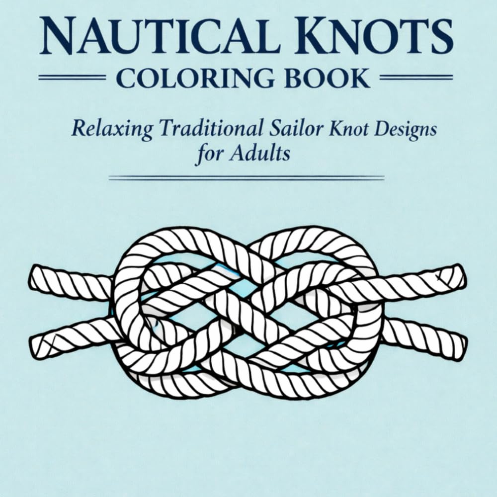 ler totalmente Nautical Knots Coloring Book: Relaxing Traditional Sailor Knot Designs for Adults — Calm Ropework Patterns to Color for Stress Relief and Mindful... (The Ocean & Ropework Adult Coloring Series)