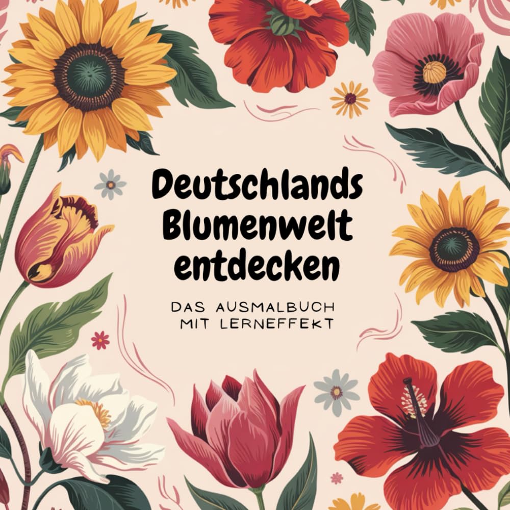 Blumen in Deutschland: Ausmalbuch für Kinder - 30 faszinierende Ausmalbilder mit Lerneffekt - Perfekt für Frühling und Sommer (German Edition) baixar livro de graça