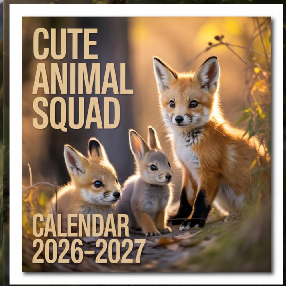 Cute Animal Squad calendar 2026 2027: A Delightful Photographic Celebration of Adorable Animal Teams, Playful Personalities, and the Sweetest Squad Goals in the Animal Kingdom baixar o livro de graça