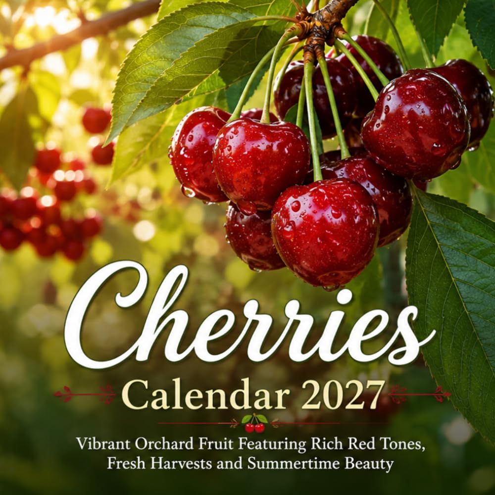 Cherries Calendar 2027: Vibrant Orchard Fruit Featuring Rich Red Tones, Fresh Harvests and Summertime Beauty baixar o livro de graça