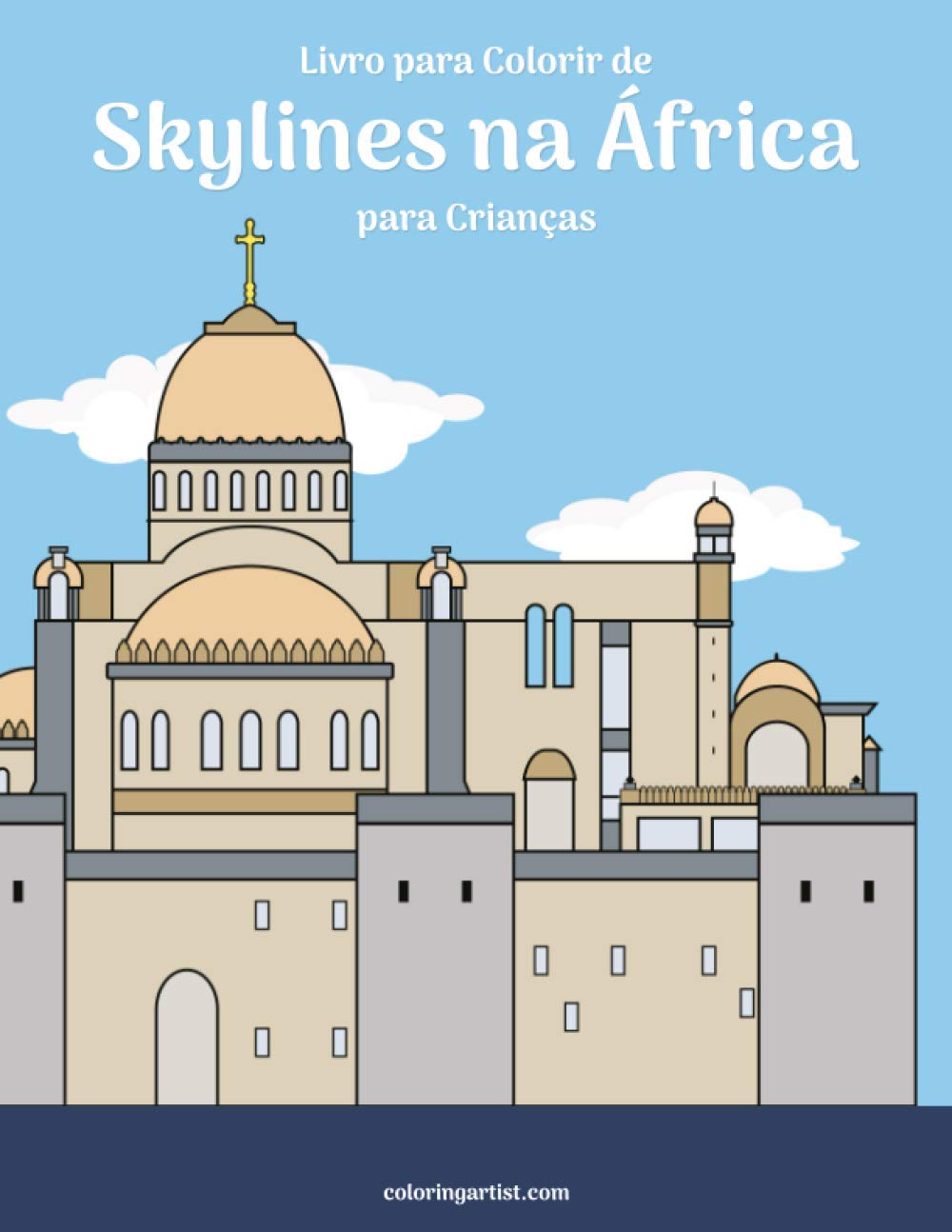 Livro para Colorir de Skylines na África para Crianças: 1 baixar o livro de graça