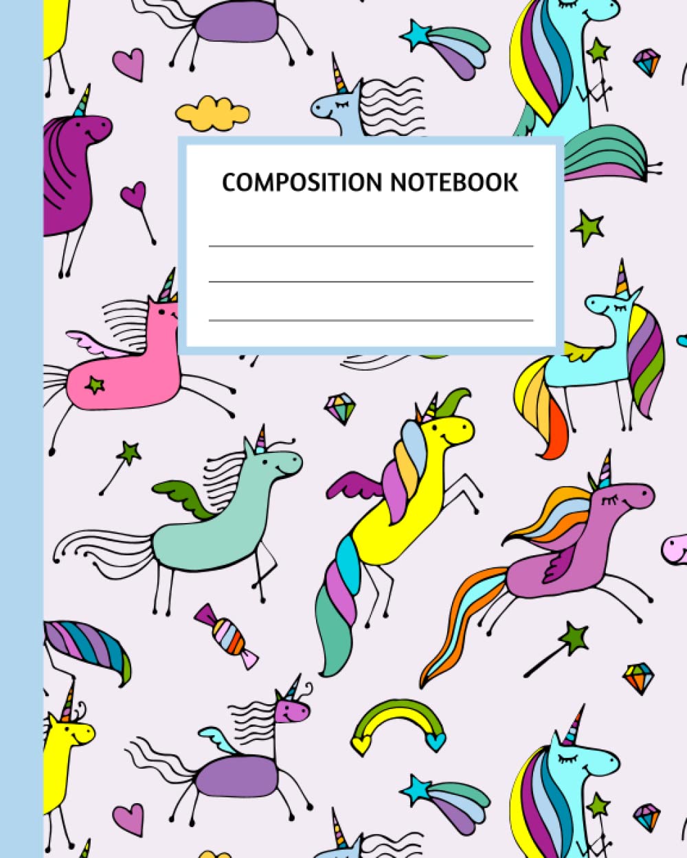 Composition Notebook: College Ruled Paper Notebook Journal | Colourful Unicorn Pattern | SOFT Cover Girls Kids Elementary School Supplies Student Teacher Daily Creative Writing Journal | 150 Pages baixar livro de graça