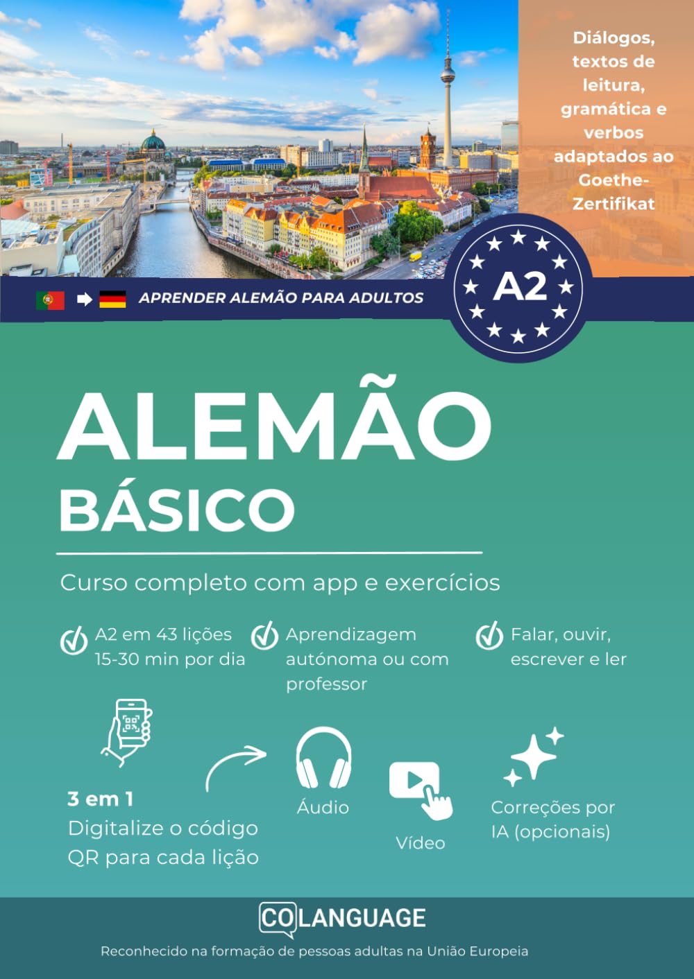 Aprender alemão A2 básico. Curso completo com app e exercícios: Aprender alemão A2 com atividades, gramática, exercícios, áudio e vocabulário.... em sala de aula. Para o Goethe-Zertifikat.: 2 baixar livro de graça