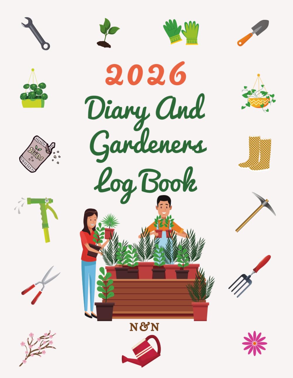 ler totalmente 2026 Diary and Gardeners Log Book: Gardening Organizer & Journal Notebook, Gardening Planner with Yearly Planting Calendar, for Mom and Dad, Unique Gardener Planting Gifts.