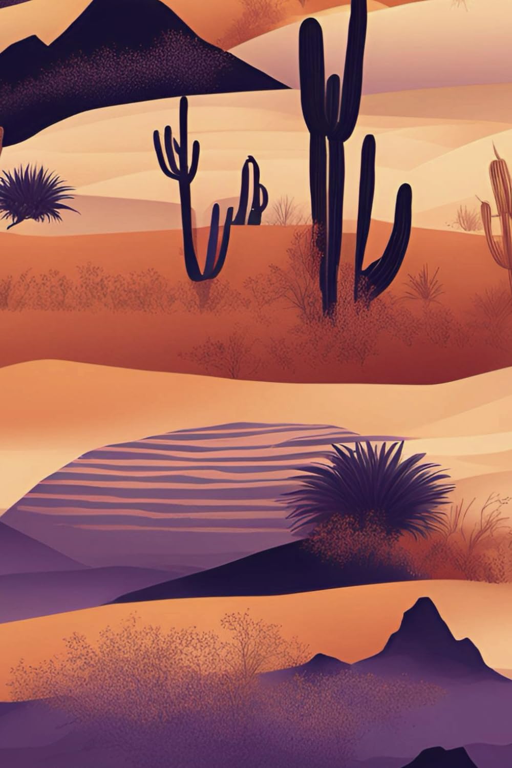 Desert Dreams Lined Journal: A Serene Escape for Your Thoughts