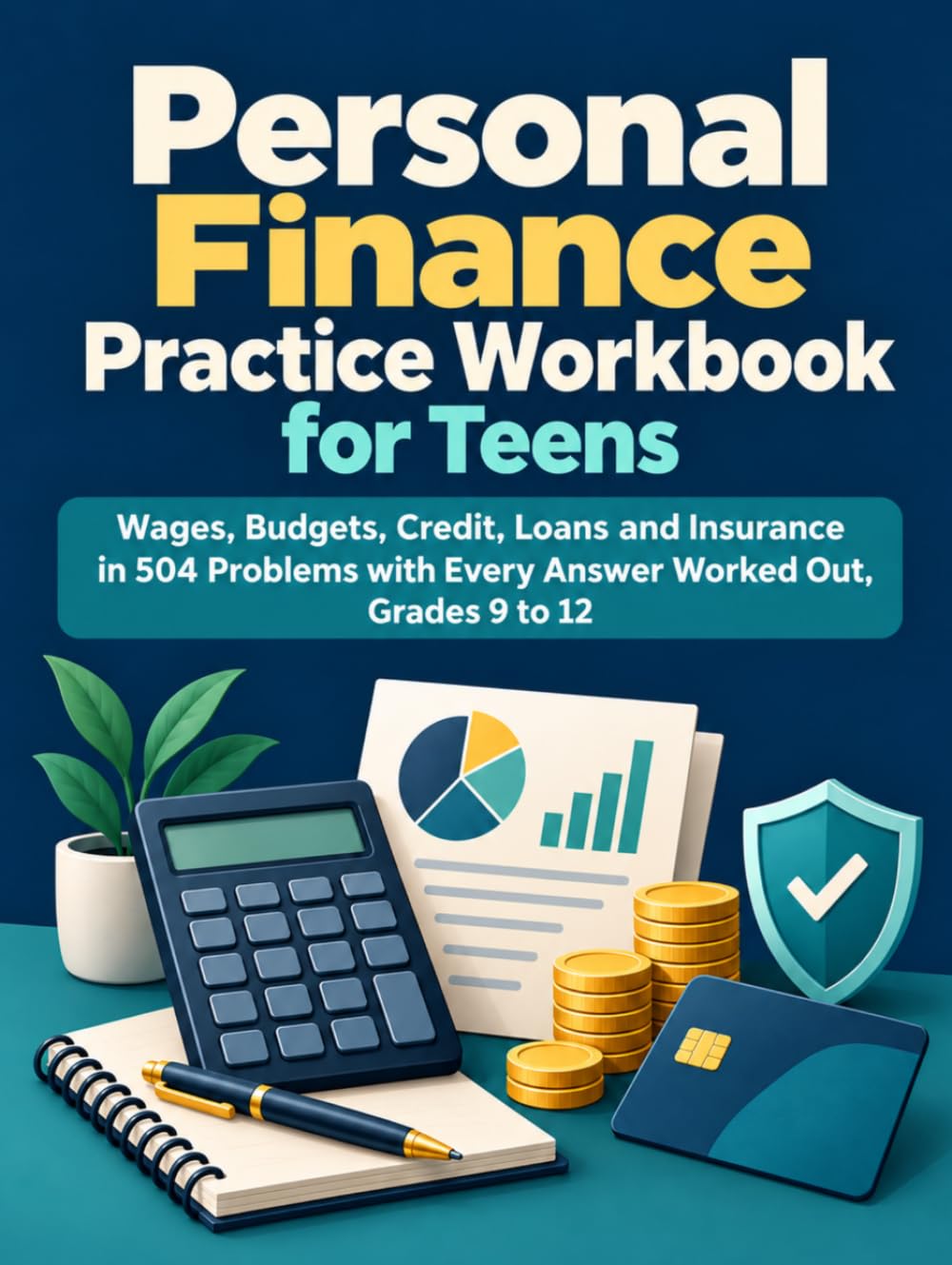 Personal Finance Practice Workbook for Teens: Wages, Budgets, Credit, Loans and Insurance in 504 Problems with Every Answer Worked Out, Grades 9 to 12 baixar o livro de graça