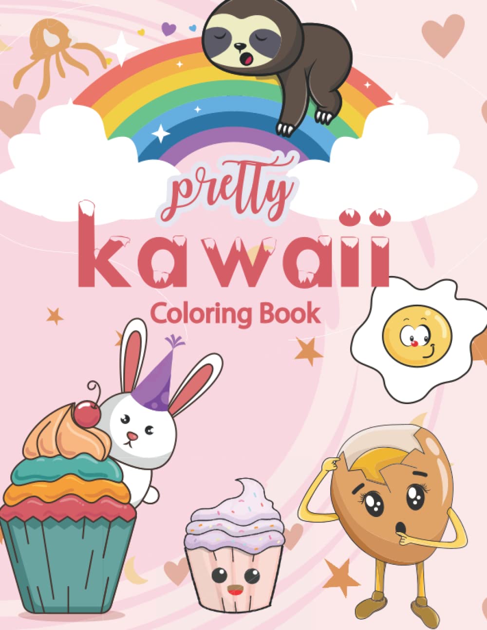 capítulo por capítulo baixar Pretty Kawaii Coloring Book: Coloring Books With Pretty kawaii, Adorable Illustrations Such As Cute Bunnies, Desserts, Ice-Cream, Foods And More For Stress Relief