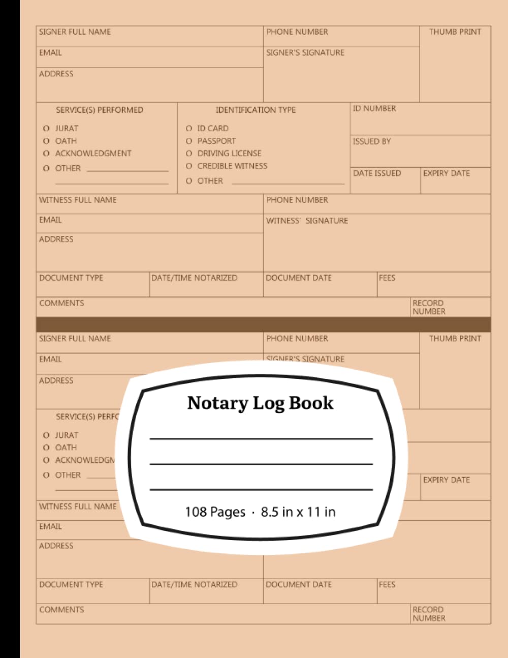 capítulo por capítulo baixar Notary Log Book: Official Notary Public Record Book