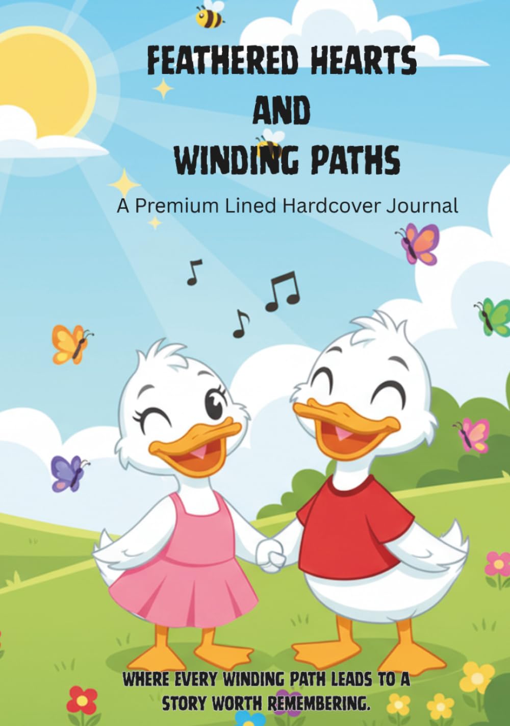 Feathered Hearts and Winding Paths: A Premium Lined Hardcover Journal baixar livro de graça