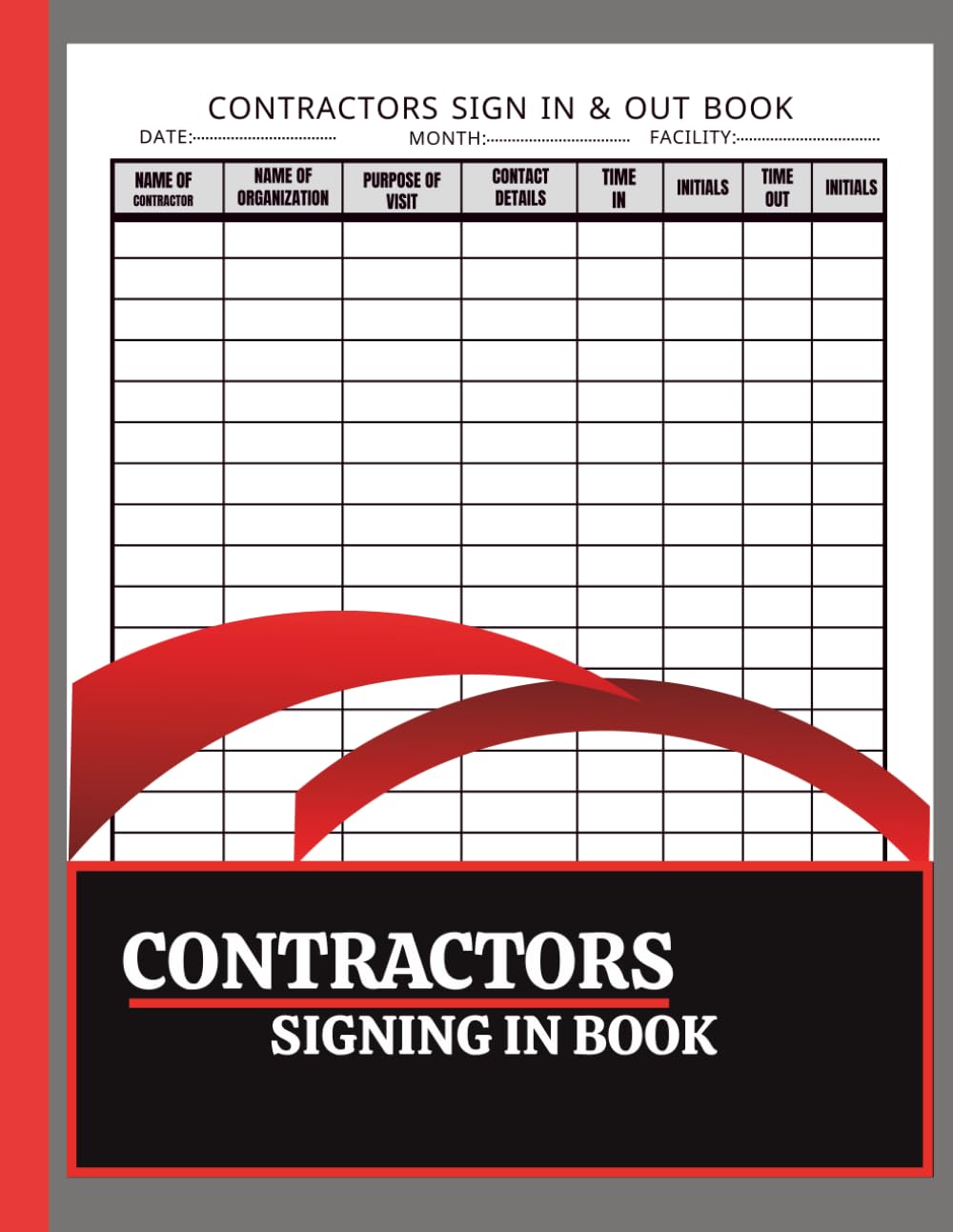 Contractors Signing In Book,Contractors Signing In and Out Book,Construction Site Log Book baixar o livro de graça