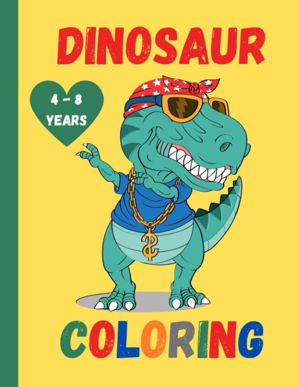 ler totalmente DINOSAURE COLORING BOOK: 50 easy and fun dinosaur coloring pages