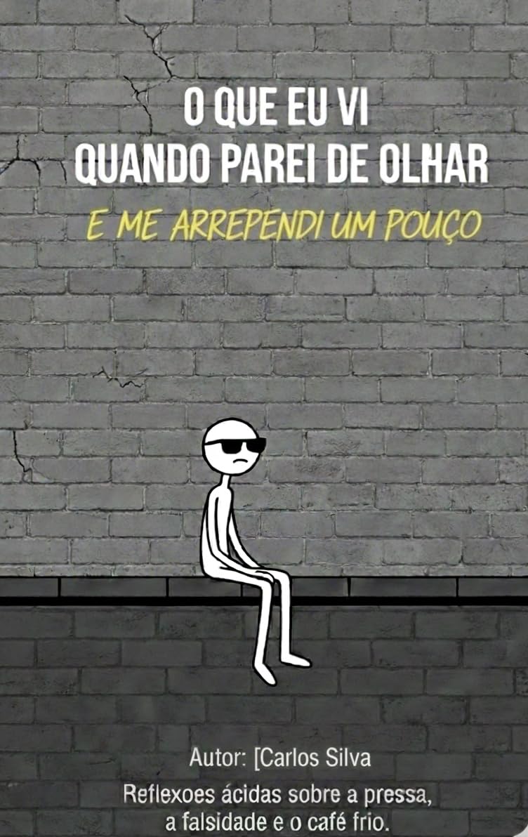 O QUE EU VI QUANDO PAREI DE OLHAR E ME ARREPENDI UM POUCO: Reflexões ácidas sobre a pressa, a falsidade e o café frio." baixar livro de graça