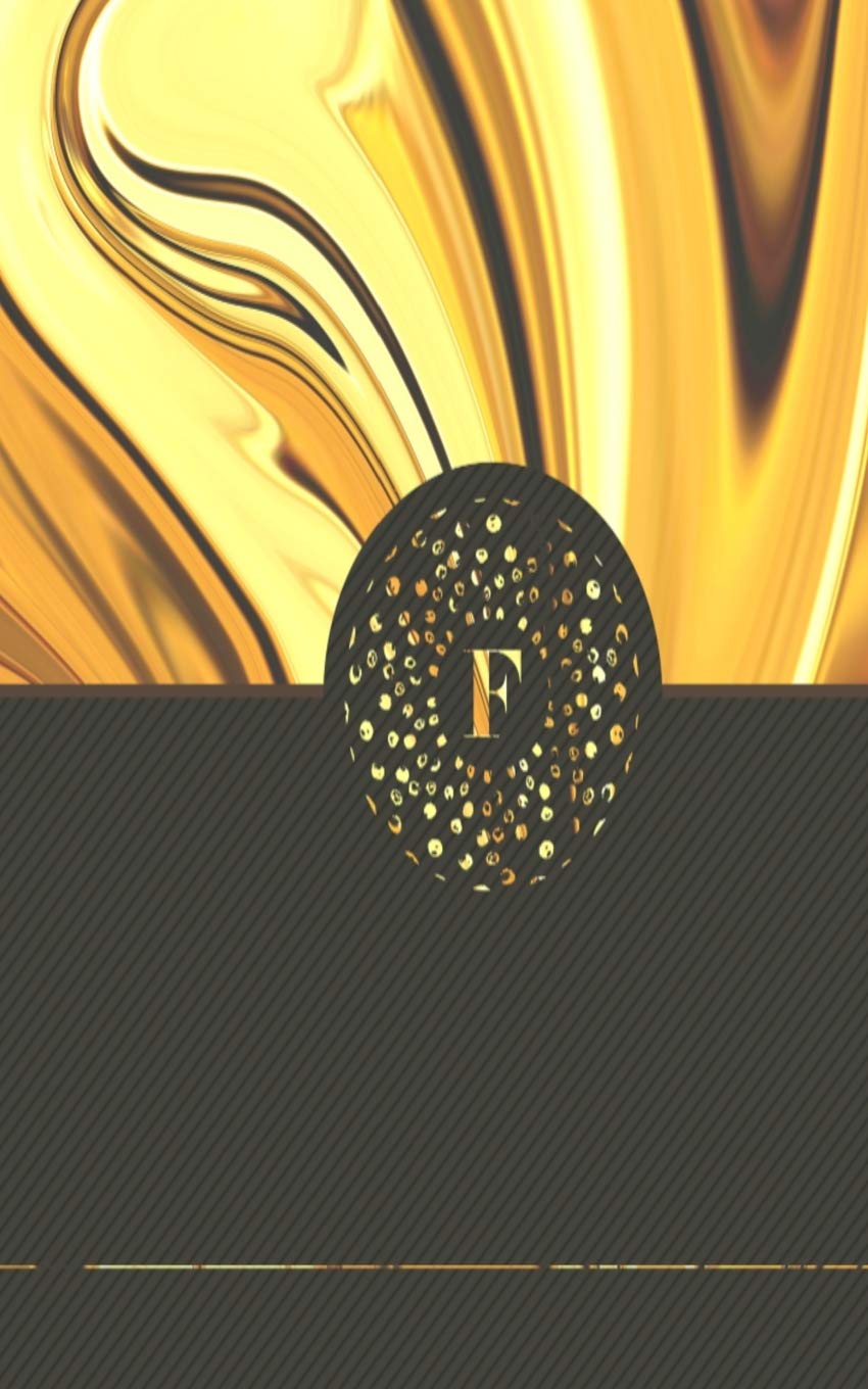 capítulo por capítulo baixar F: Monogram Initial F. Journal/Diary/Notebook for Women and Girls. 8.5"x11" 120pg Front & Back - Beautiful Gold Flow Design.