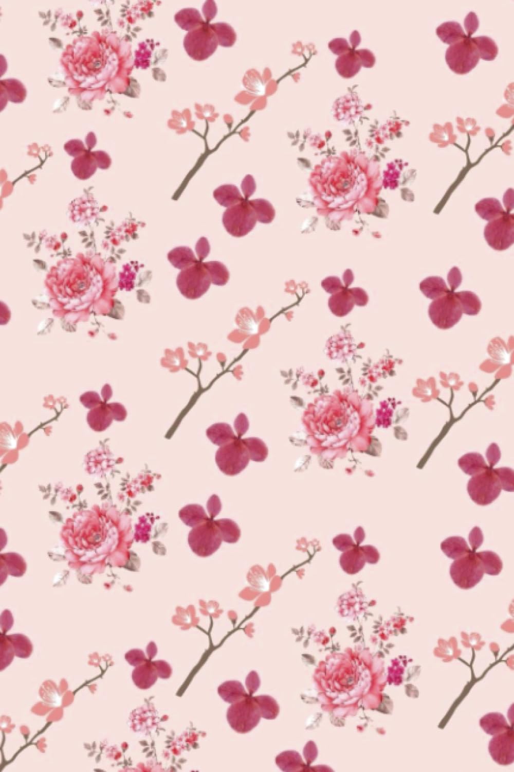 notebook aesthetic floral design notebook blank lined journal 110 pages.: Each page has a floral decoration to color in. baixar o livro de graça
