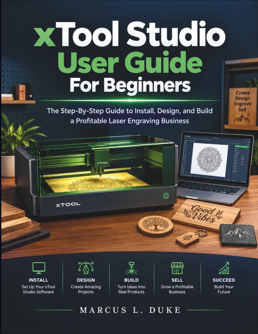 xTool Studio User Guide For Beginners: The Step-By-Step Guide to Install, Design, and Build a Profitable Laser Engraving Business baixar livro de graça