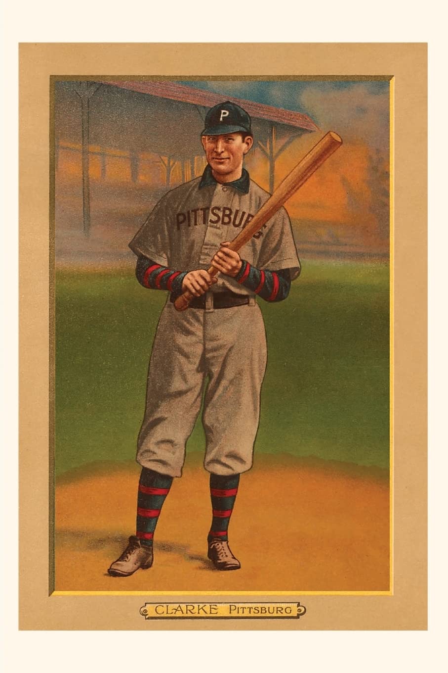 ler totalmente Vintage Journal Early Baseball Card, Fred Clarke