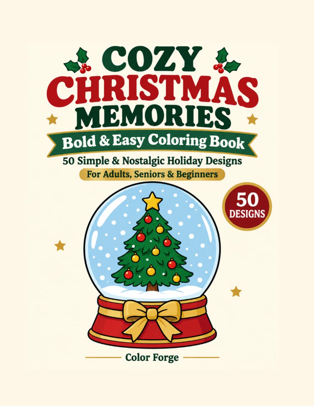 Cozy Christmas Memories: Bold & Easy Coloring Book baixar livro de graça