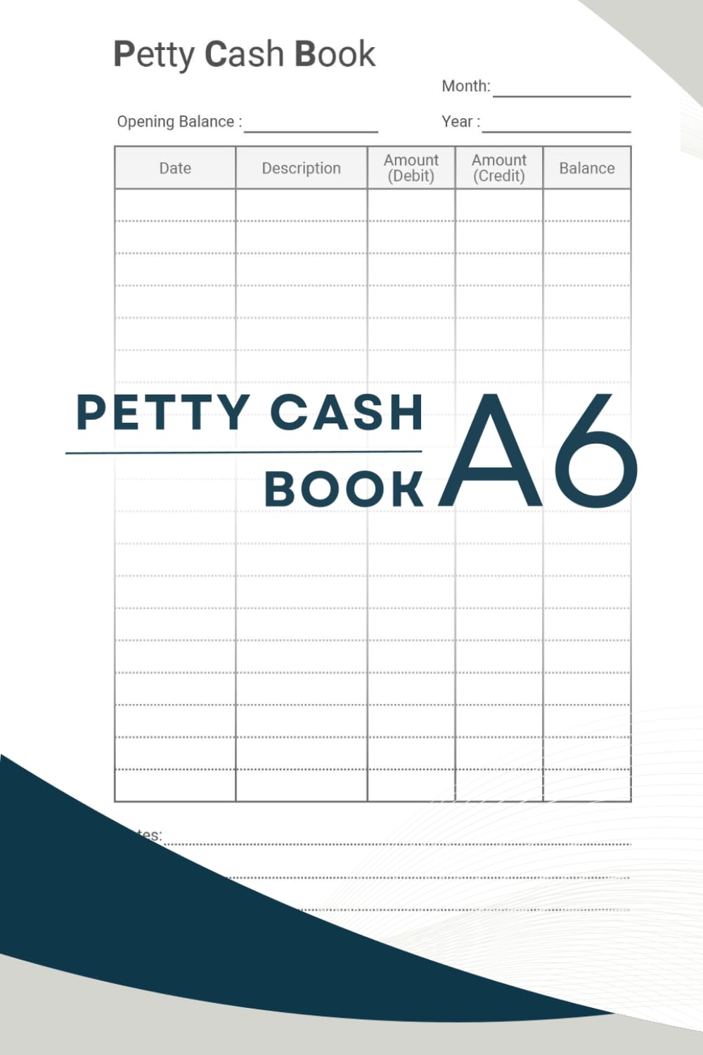 capítulo por capítulo baixar Petty Cash Book A6: Record and Track Your Cash Flow In and Out Transactions