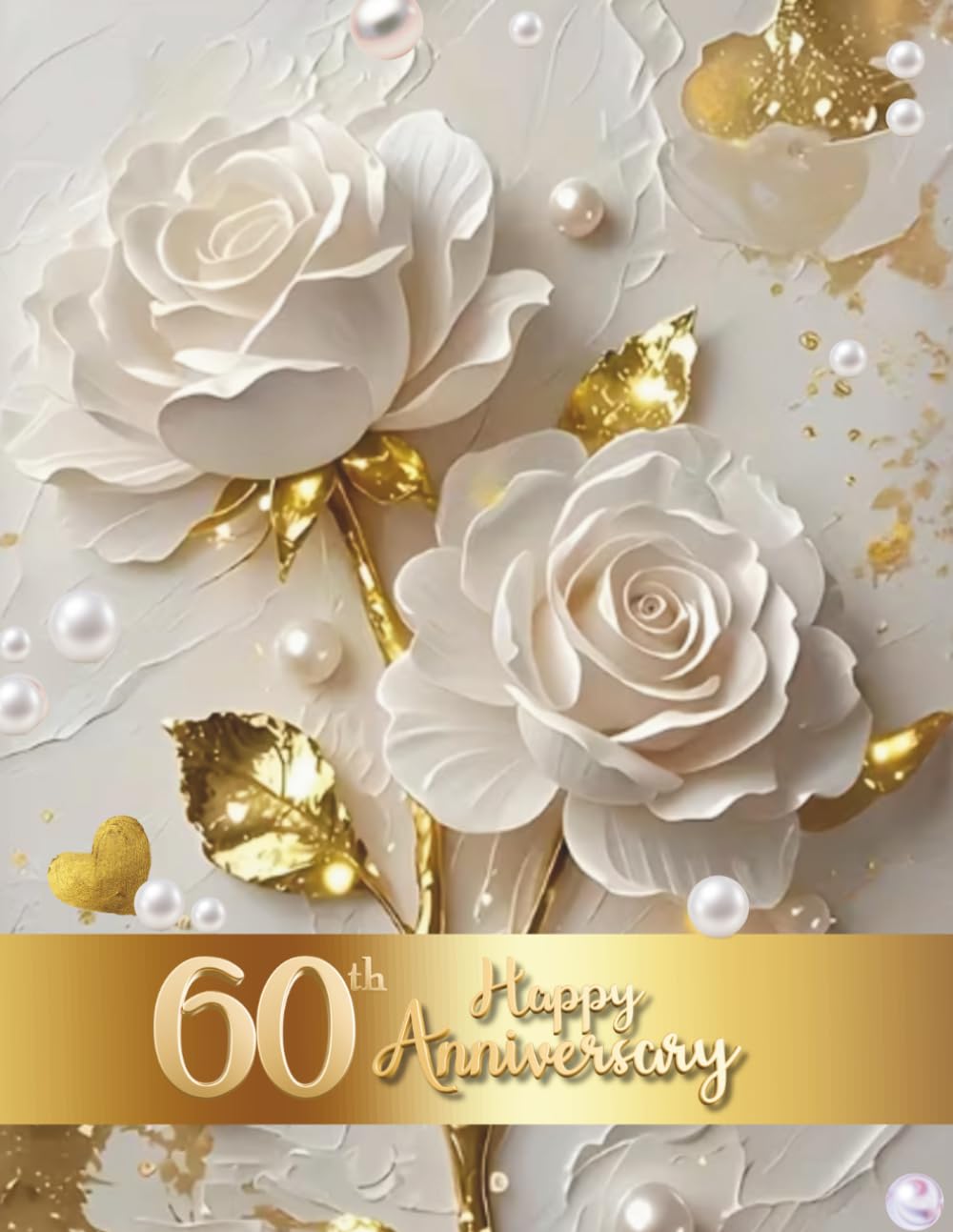 ler totalmente 60th Happy Anniversary: Wedding Anniversary Guest Book for congratulations and warm words from guests celebrating Stone Jubeele with happy couple