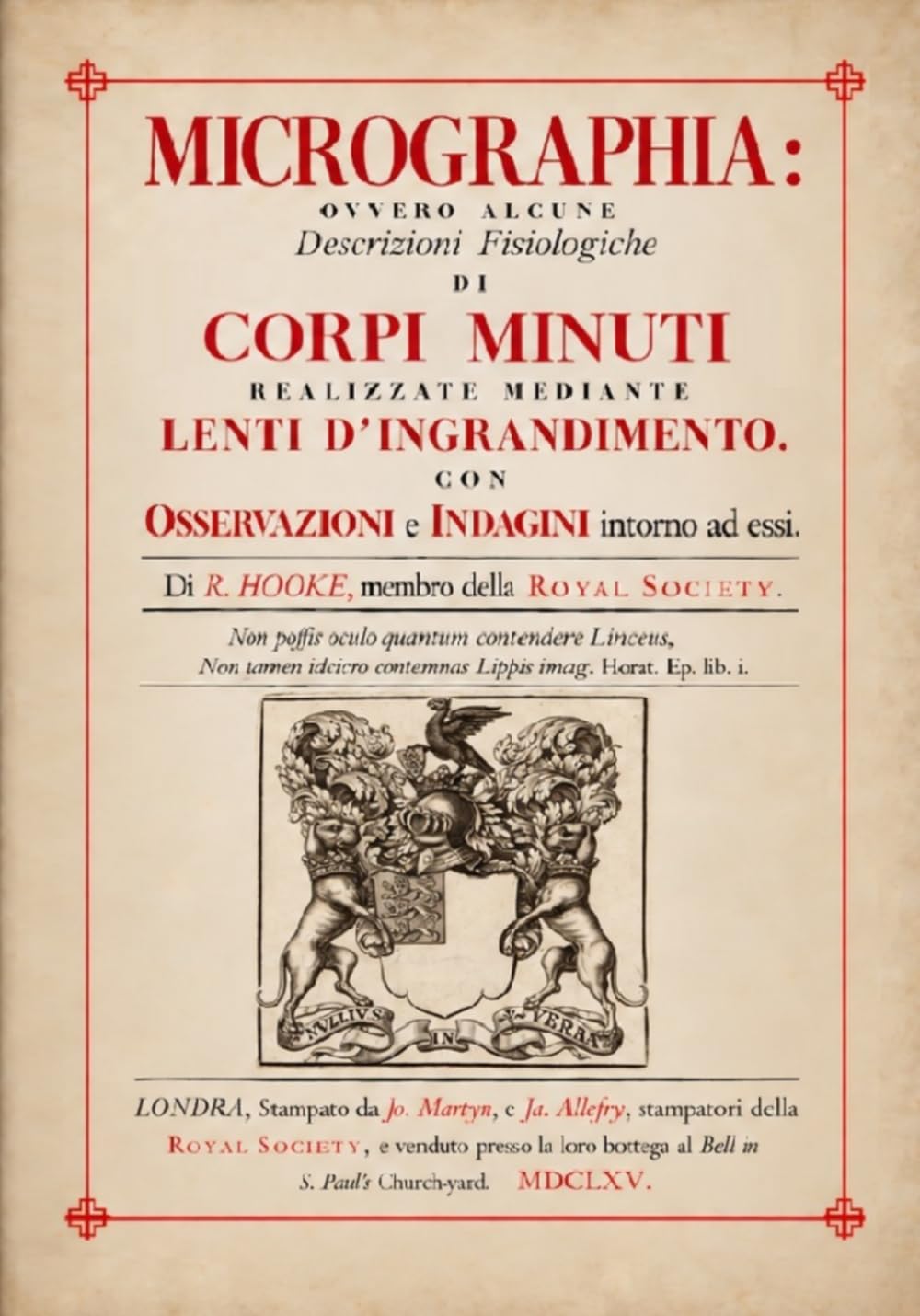 MICROGRAPHIA (Edizione italiana): Ovvero alcune Descrizioni Fisiologiche di Corpi Minuti, realizzate mediante Lenti d’Ingrandimento, con Osservazioni e Indagini su di essi. (Italian Edition) baixar o livro de graça