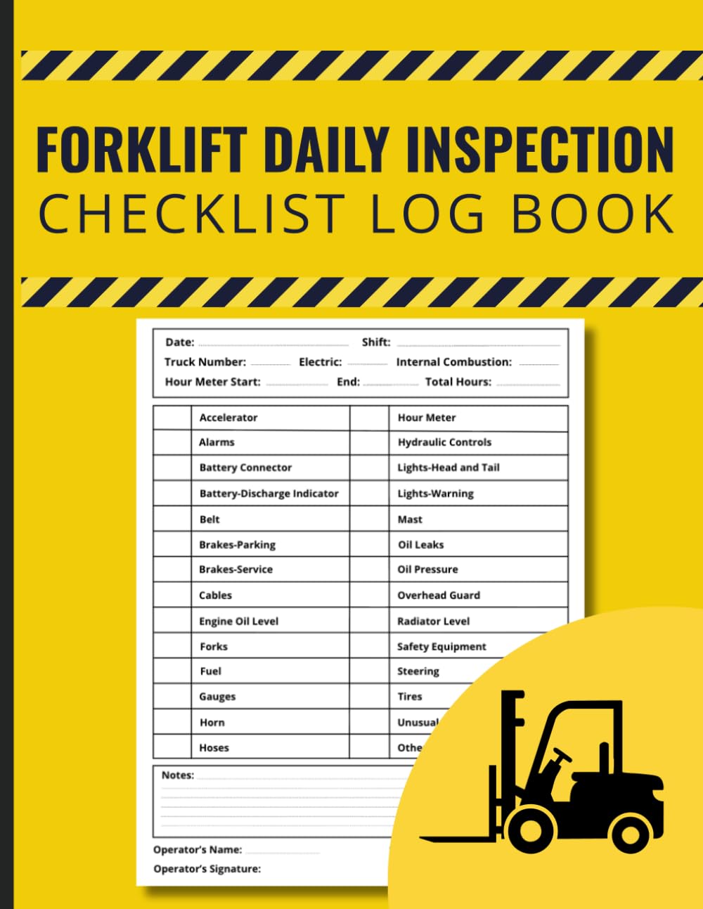 capítulo por capítulo baixar Forklift Daily Inspection Checklist Log Book: Professional OSHA Compliant Safety & Maintenance Record for Forklift Operators - 120 Daily Inspection... Meter Tracking - Large Print 8.5 x 11 Inches