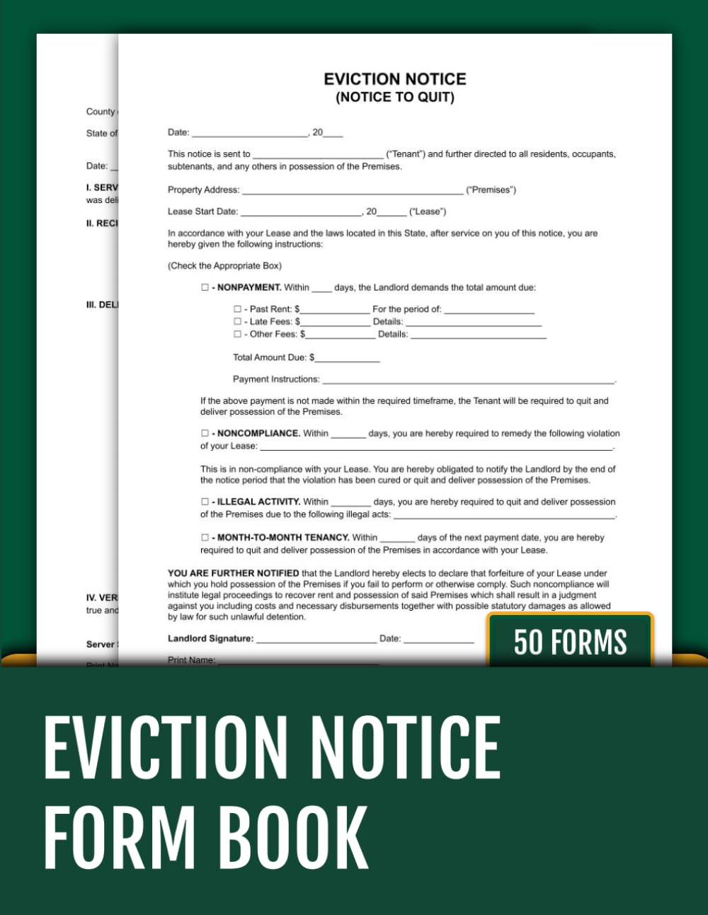 Eviction Notice Form Book: 50 Forms for Property Management Compliance | 8.5 x 11 inches. baixar livro de graça