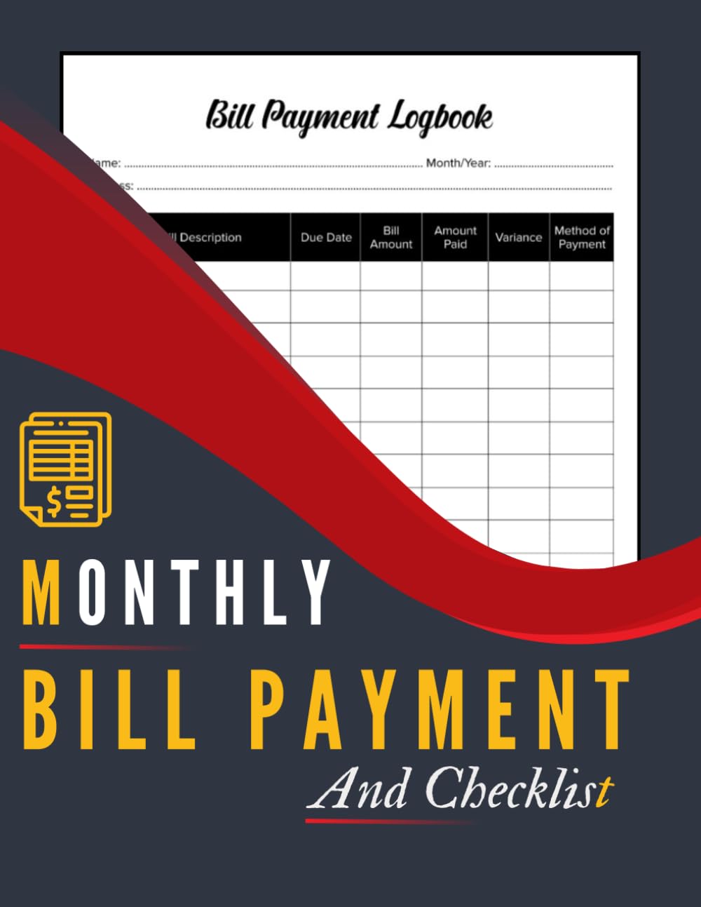 Monthly Bill Payment Checklist: Bill Tracker Notebook - 8.5" x 11" 110+ Pages baixar livro de graça