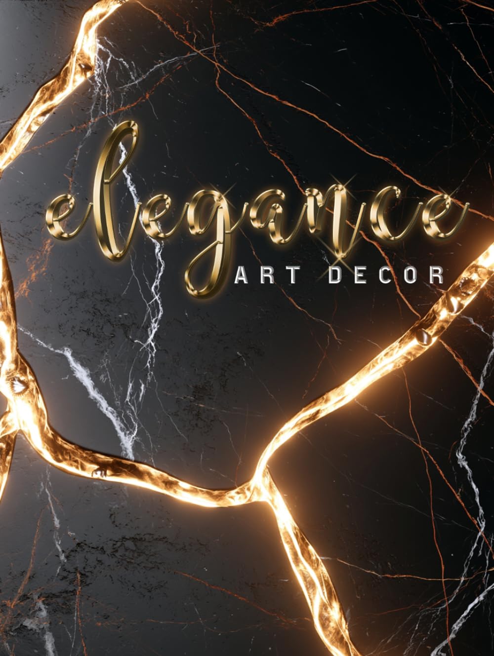 Elegance Art Decor: Black & Gold Marble Design | Hardcover Coffee Table Book | For Interior Design Decoration, Guestbooks and Journaling baixar livro de graça