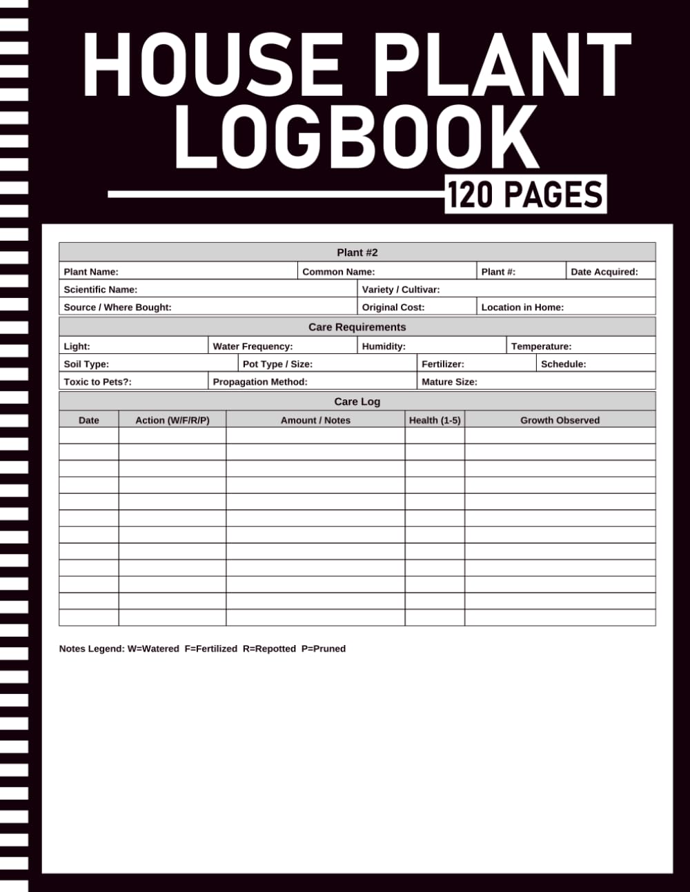 House Plant Log Book: Indoor Plant Care Tracker with Species Reference, Watering Schedule, Pest Guide, Propagation Log, 30 Plant Profiles & Annual Summary baixar livro de graça