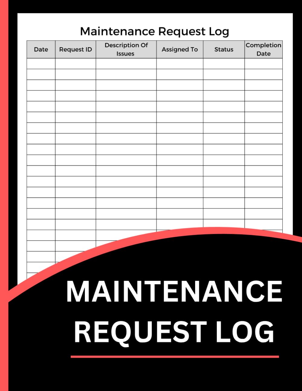 capítulo por capítulo baixar Maintenance Request Log (8.5 x 11 Inches): Service Order Register, Repair Records & Work Completion Journal
