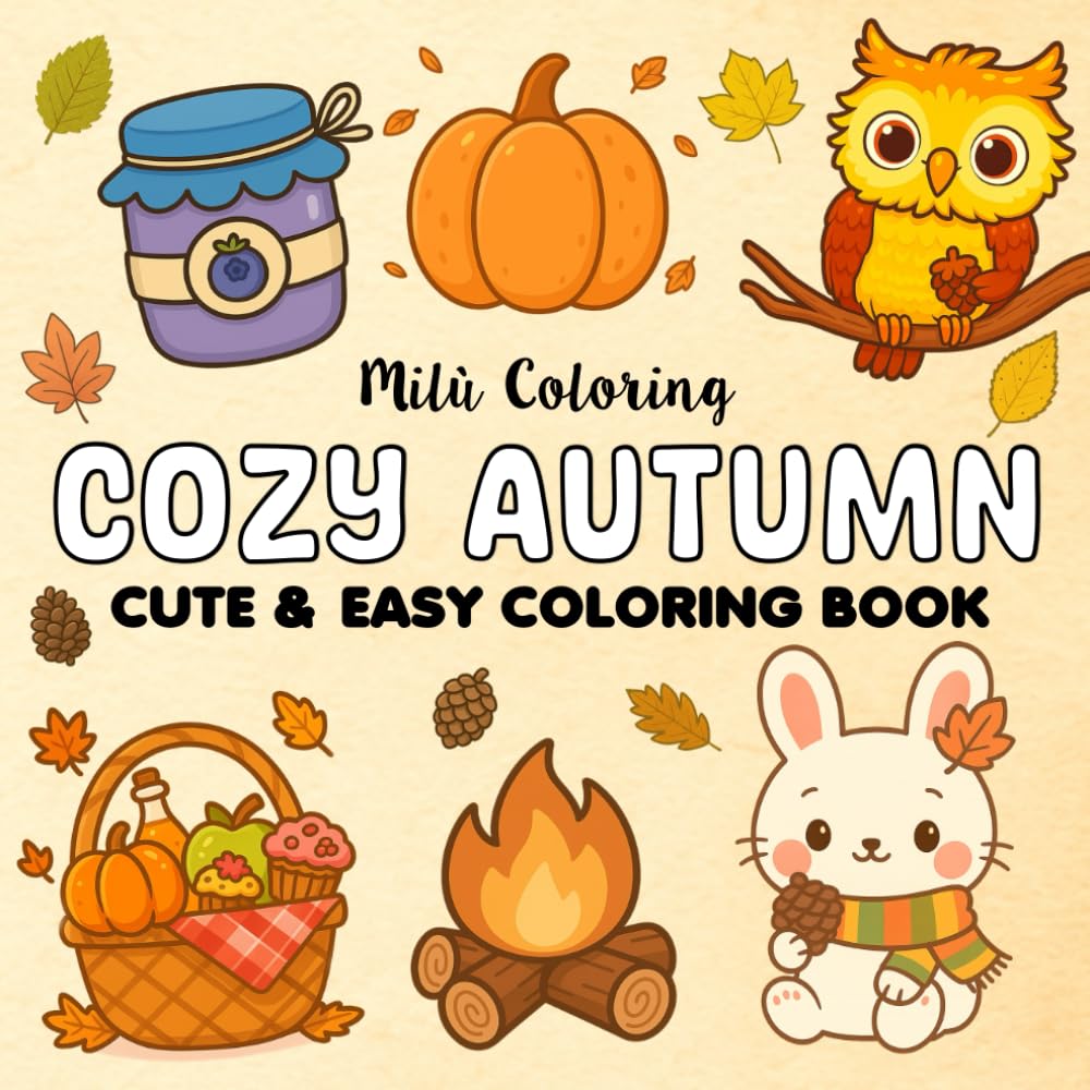 capítulo por capítulo baixar Milù Cozy Autumn: A Relaxing Kawaii-Style Coloring Book Filled with Cute Fall Scenes, Cozy Vibes, and Seasonal Joy (Bold & Easy Coloring Books)