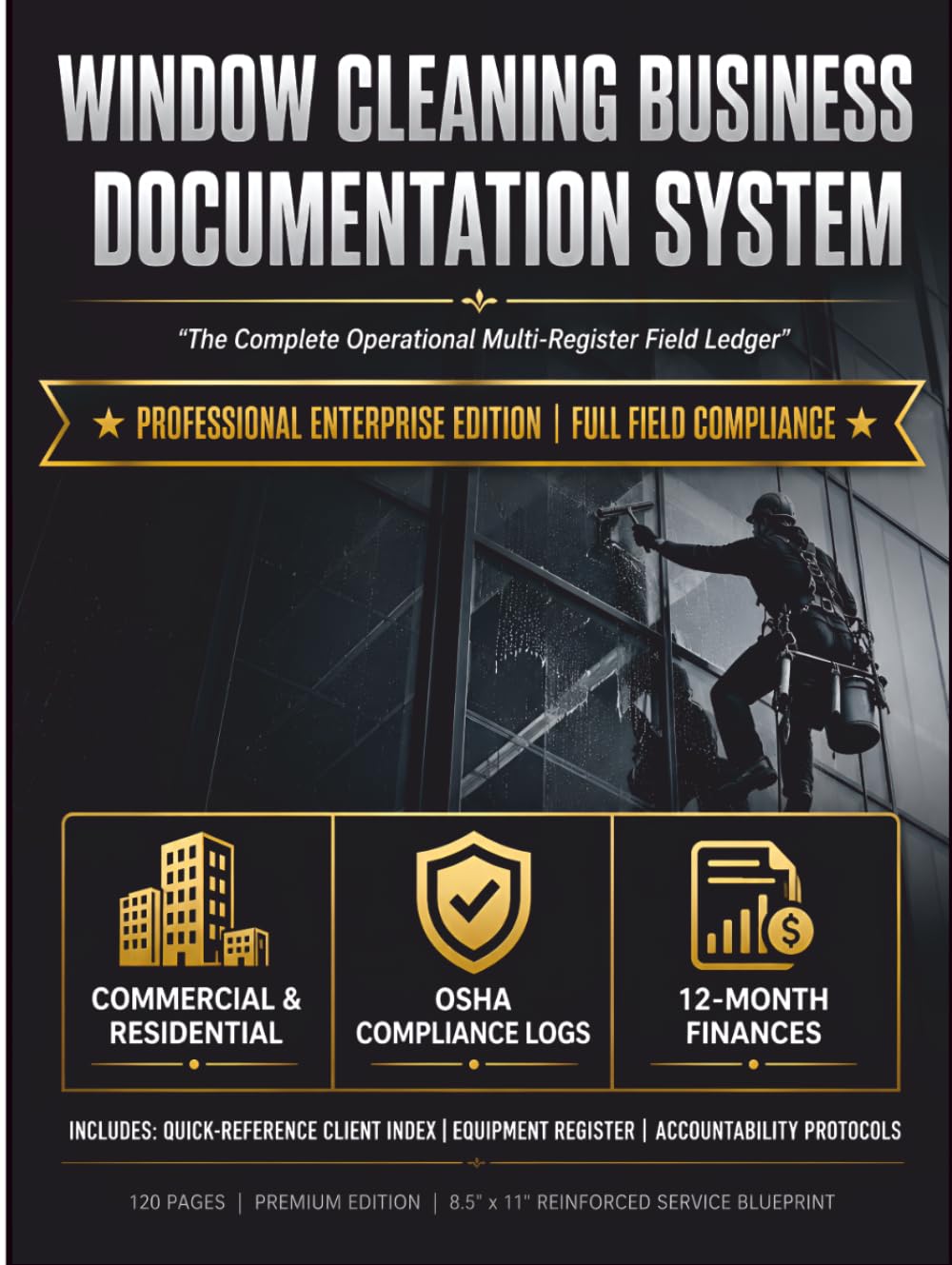 Window Cleaning Log Book: Professional Record Book for Window Cleaners to Track Job Details, Client Information, Work Hours, Equipment Used, Expenses, and Payments baixar o livro de graça